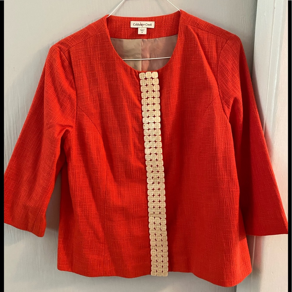 Women’s Orange 14 Coldwater Creek jacket